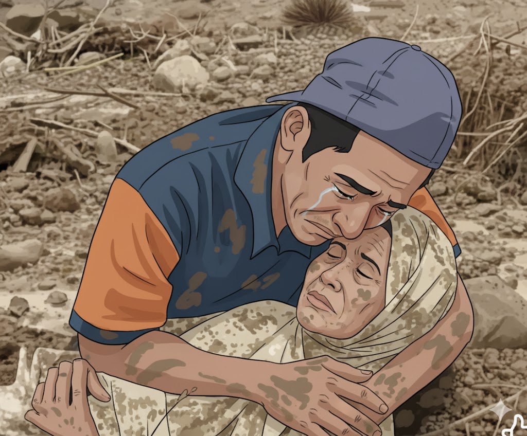 Sewa Alat Berat Sendiri Untuk Angkat Jasad Ibunya, Wujud Sebuah Bakti Ditengah Material Banjir dan Longsor Sumatera